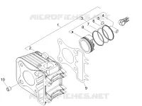Cylinder-piston-wrist pin unit