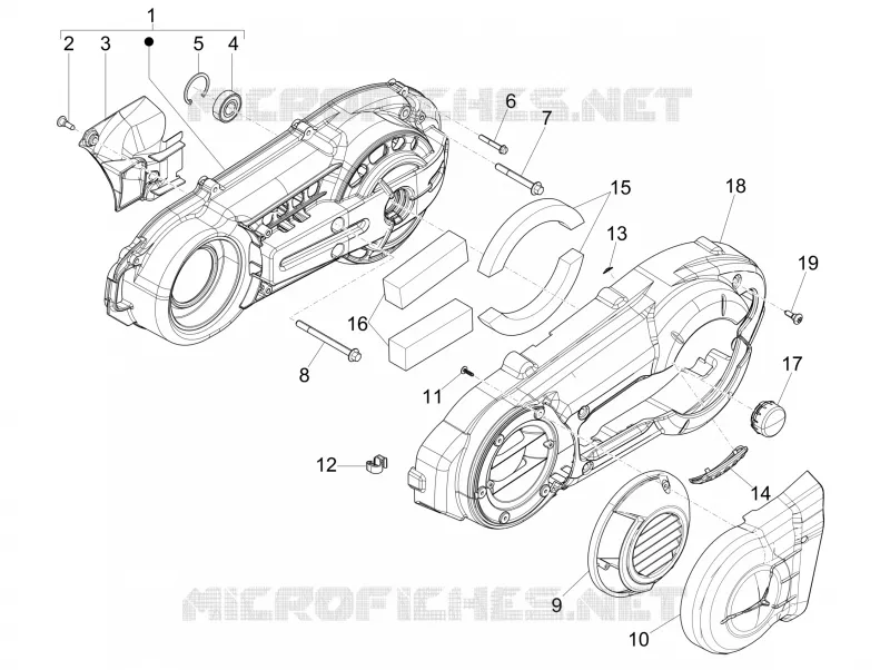 Crankcase cover - Crankcase cooling