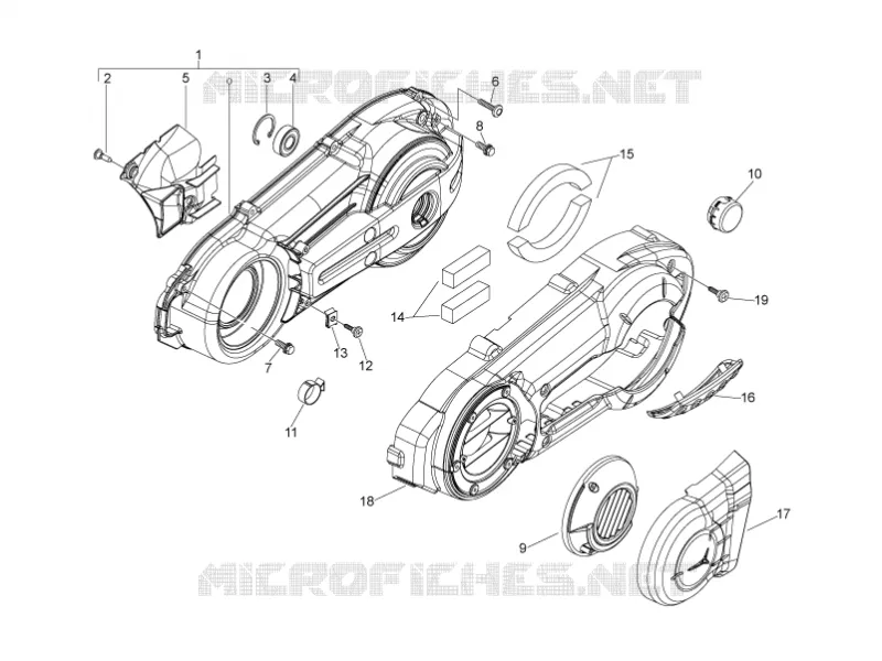 Crankcase cover - Crankcase cooling