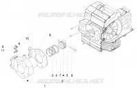 Cylinder-piston-wrist pin unit