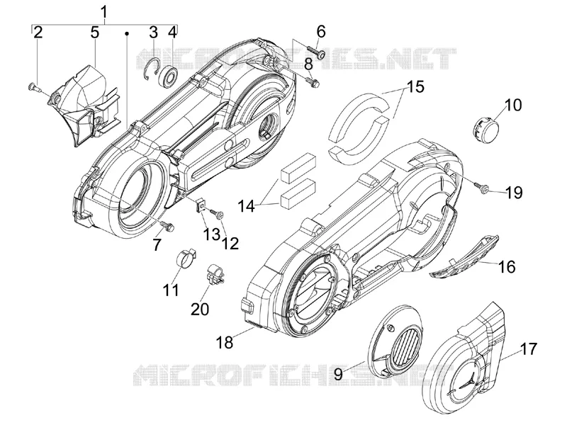 Crankcase cover - Crankcase cooling