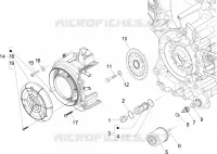 Flywheel magneto cover - Oil filter