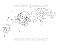 Carburettor, assembly - Union pipe
