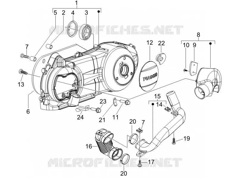 Crankcase cover - Crankcase cooling