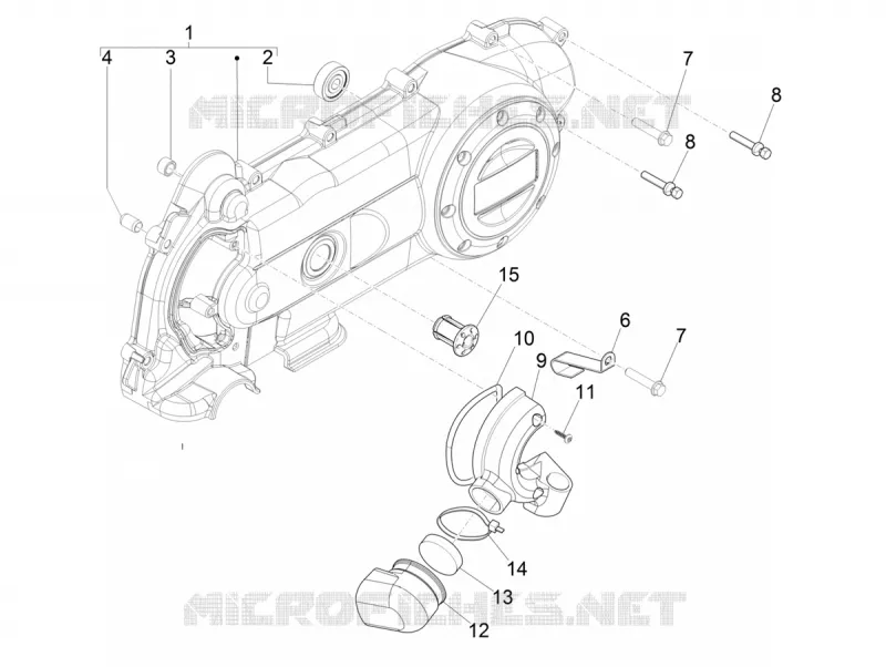 Crankcase cover - Crankcase cooling