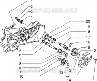 Rear wheel shaft