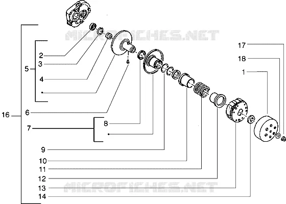 Driven pulley