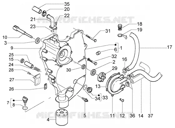 Flywheel Cover-Oil Filter