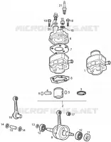 Crankshaft assy-cylinder and piston