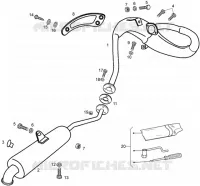 Exhaust pipe and muffler