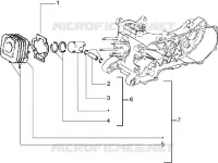 Cylinder-piston-wrist pin, assy