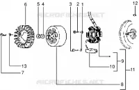 Flywheel magneto