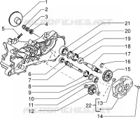 Rear wheel shaft