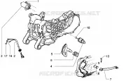 Starting motor-starter lever