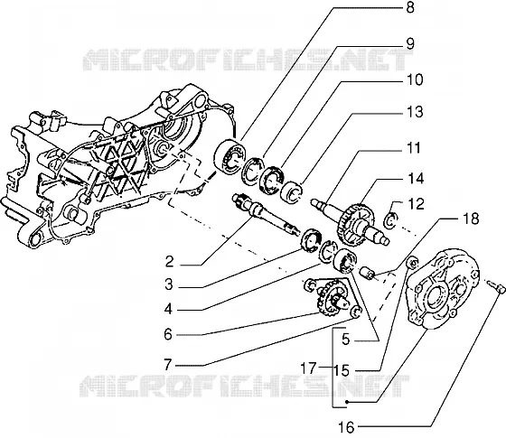 Rear wheel shaft
