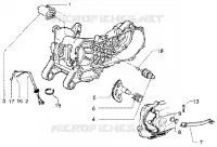 Starting motor-starter lever