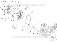 Flywheel magneto cover - Oil filter