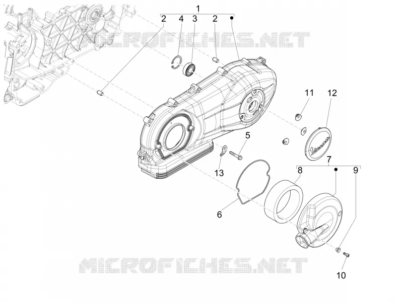 Crankcase cover - Crankcase cooling