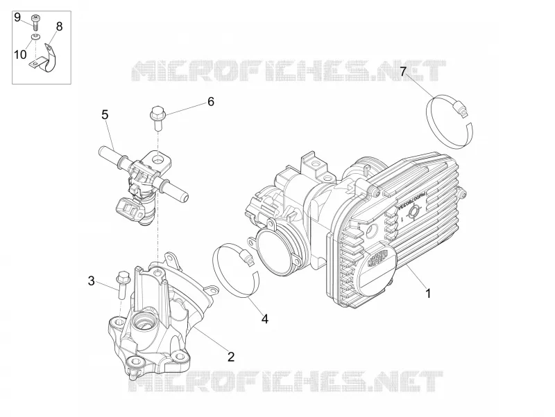 Throttle body - Injector - Union pipe