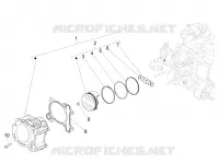 Cylinder-piston-wrist pin unit