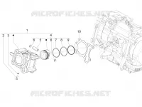 Cylinder-piston-wrist pin unit