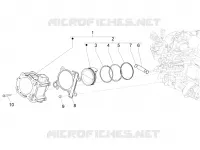 Cylinder-piston-wrist pin unit