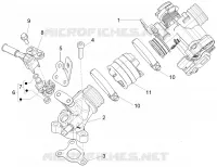 Throttle body - Injector - Inlet manifold