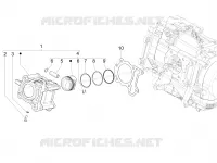 Cylinder-piston-wrist pin unit