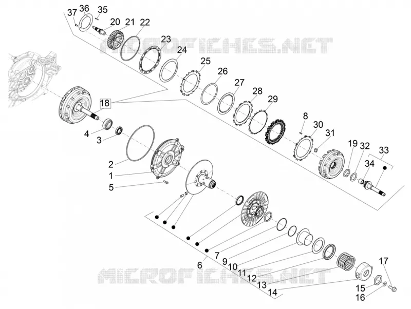 Driven pulley