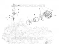 Throttle body - Injector - Inlet manifold