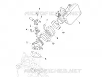 Throttle body - Injector - Inlet manifold