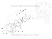 Cylinder-piston-wrist pin unit