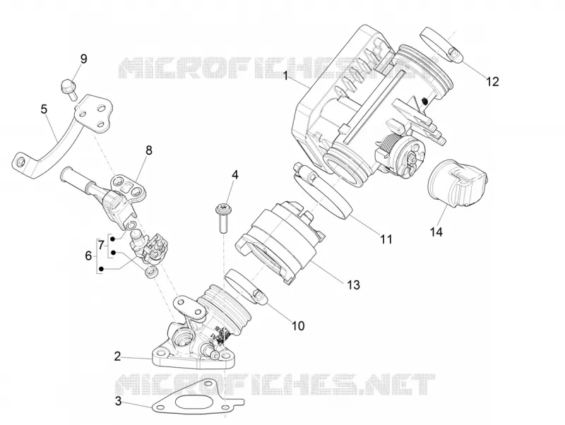 Throttle body - Injector - Inlet manifold