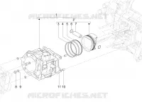 Cylinder-piston-wrist pin unit