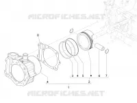 Cylinder-piston-wrist pin unit