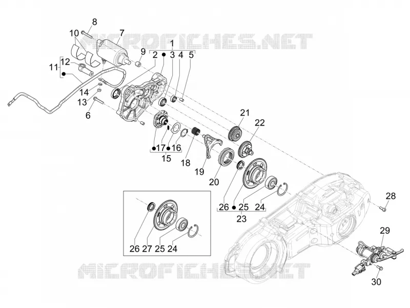 Reverse gear assy