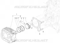 Cylinder-piston-wrist pin unit