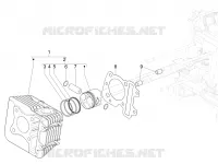 Cylinder-piston-wrist pin unit