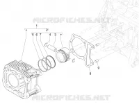 Cylinder-piston-wrist pin unit