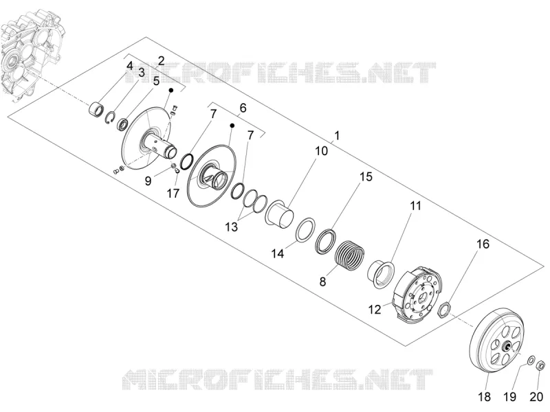Driven pulley