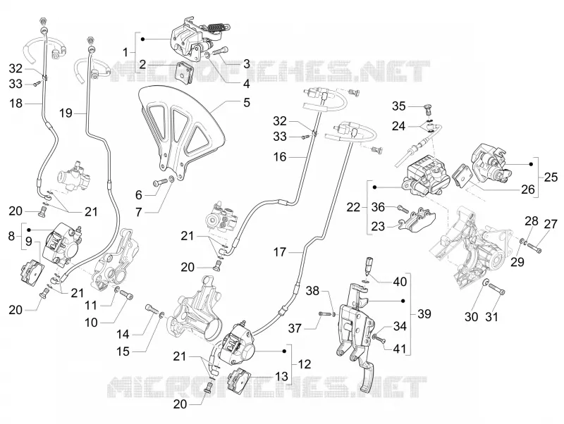 Brakes pipes - Calipers