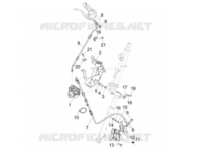 Brakes pipes - Calipers (ABS)