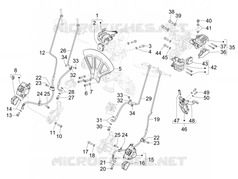 Brakes pipes - Calipers