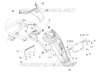 Rear cover - Splash guard