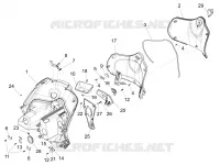 Front glove-box - Knee-guard panel
