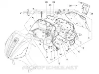 Front glove-box - Knee-guard panel
