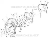 Front glove-box - Knee-guard panel