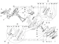 Central cover - Footrests