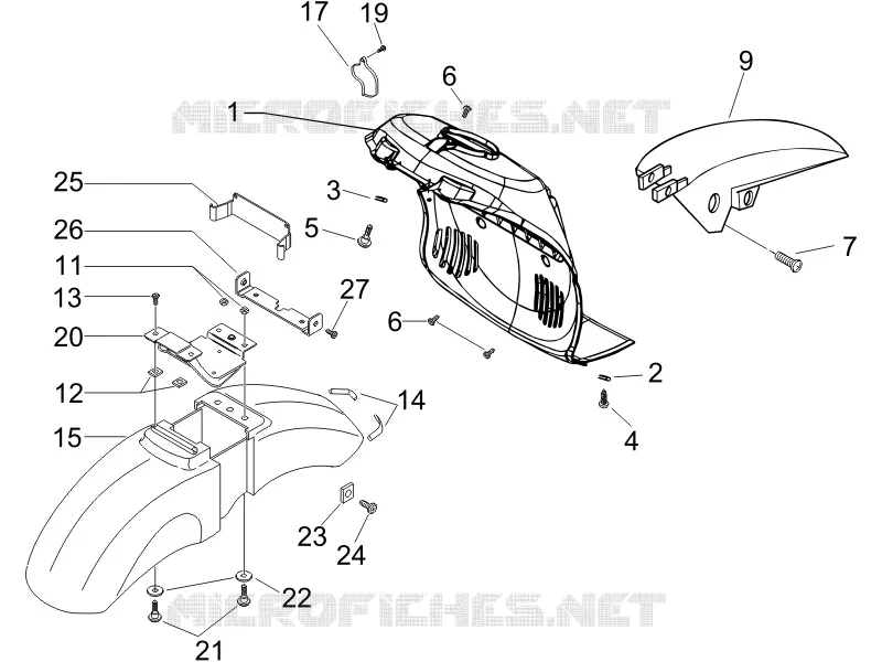 Wheel huosing - Mudguard