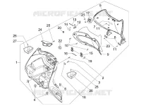 Front glove-box - Knee-guard panel